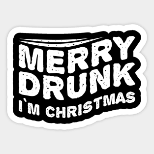 Merry Drunk - IM Christmas Funny Sticker